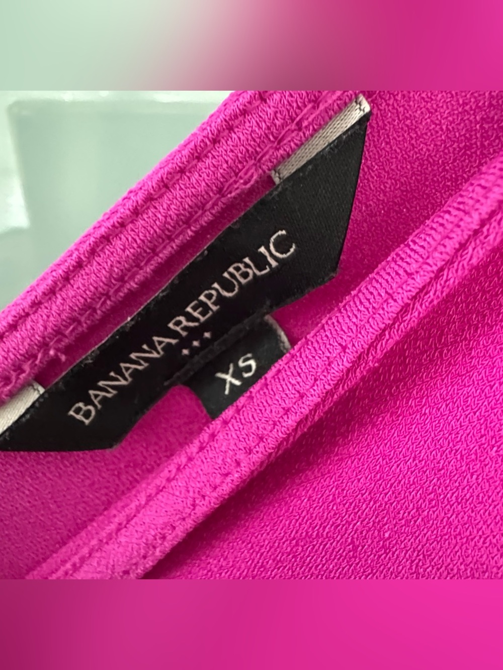 Banana Republic Magenta Pink Tie Waist Wide Leg Jumpsuit XS - Picture 6 of 9